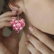 Acrylic Flower-Shaped Earrings
