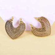 Hollow Floral Hoop Earrings