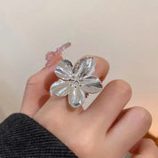 Trendy Floral Metal Ring