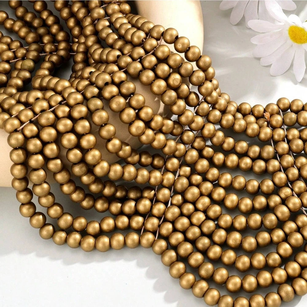 Elegant Handmade Wooden Bead Necklace