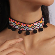 White Lace Choker Necklace