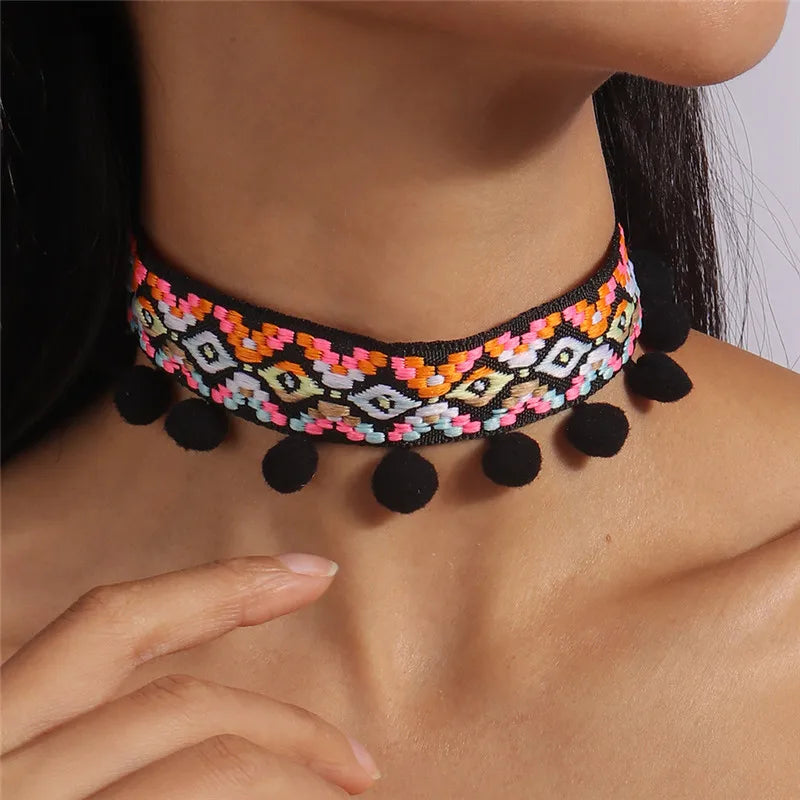 White Lace Choker Necklace