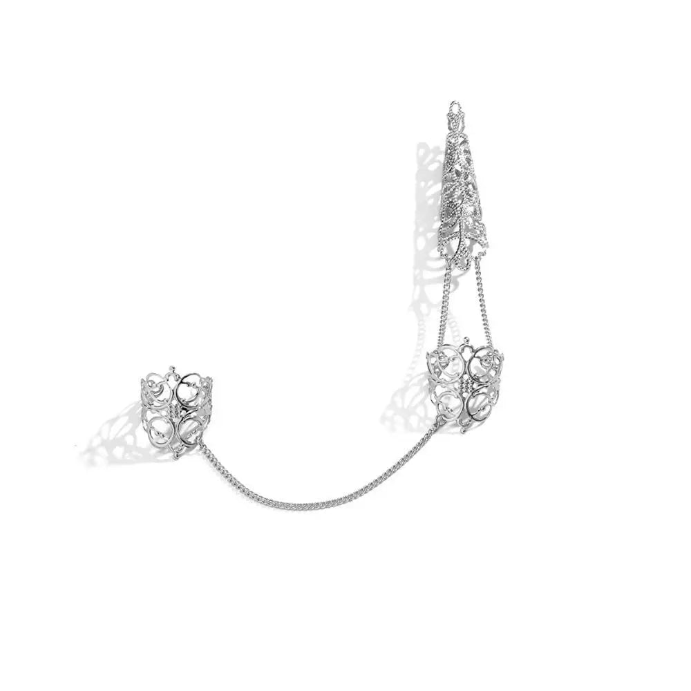 New Open Finger Rings with Floral Design