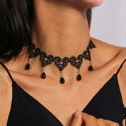 White Lace Choker Necklace
