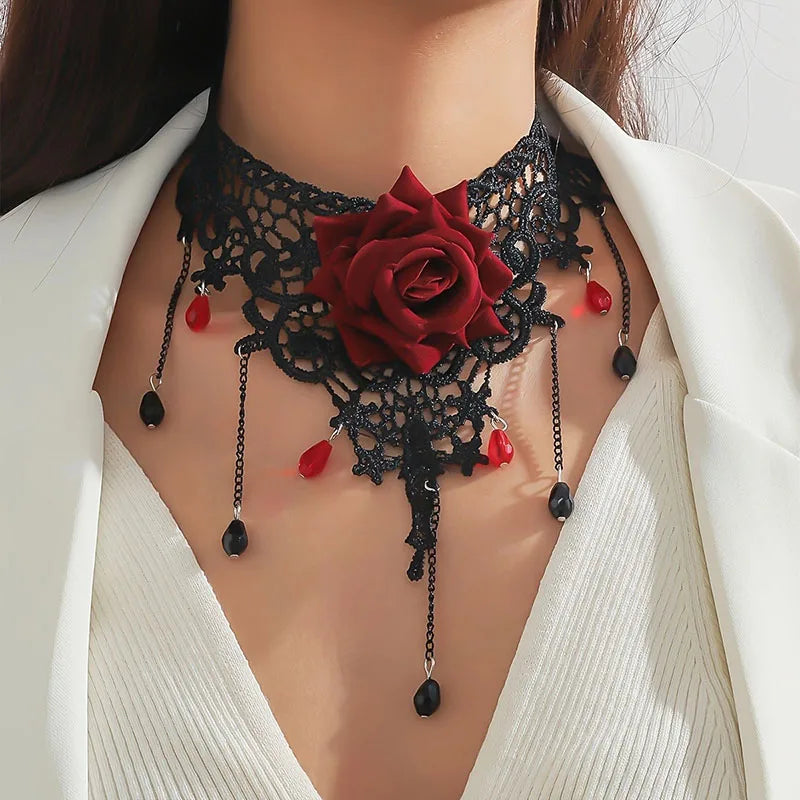 Gothic Lace Choker