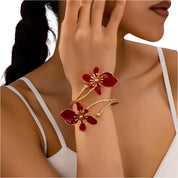 Elegant & Simple Flower-Shaped Cuff Bracelet