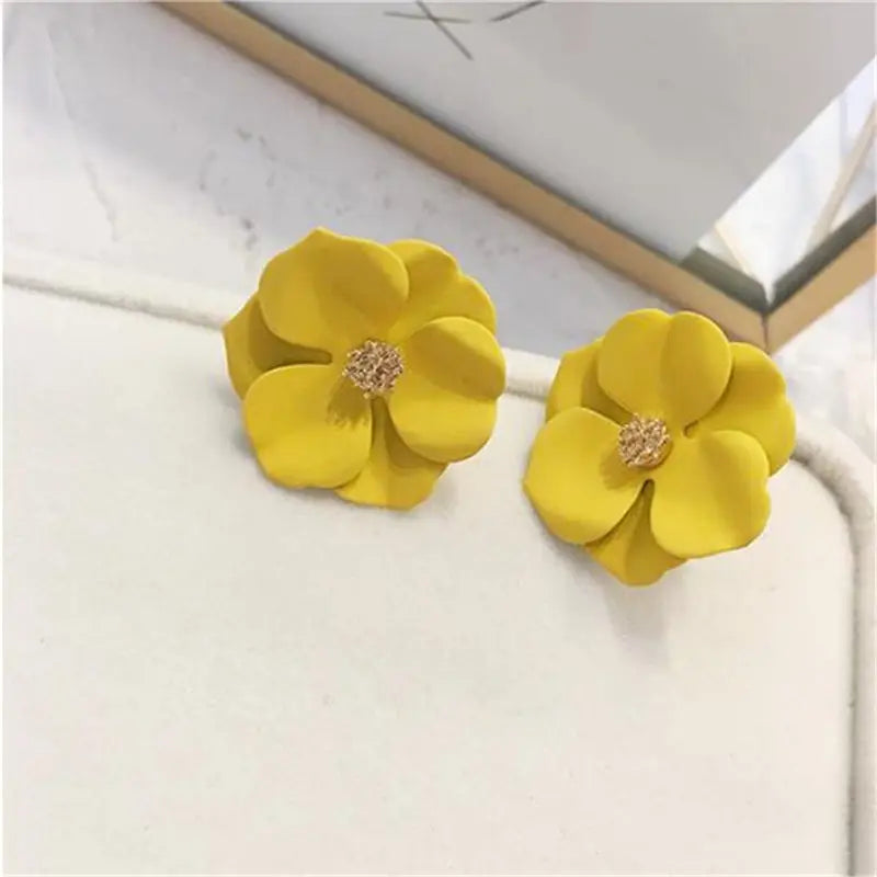 Double-Layer Floral Earrings