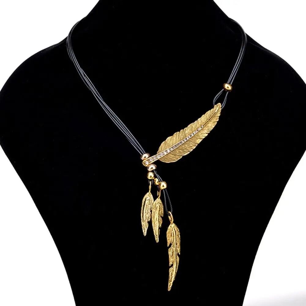 Georgina Bohemian Feather Necklace