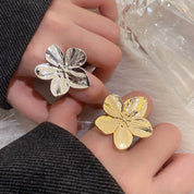 Trendy Floral Metal Ring