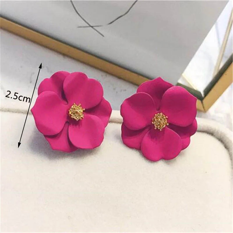 Double-Layer Floral Earrings