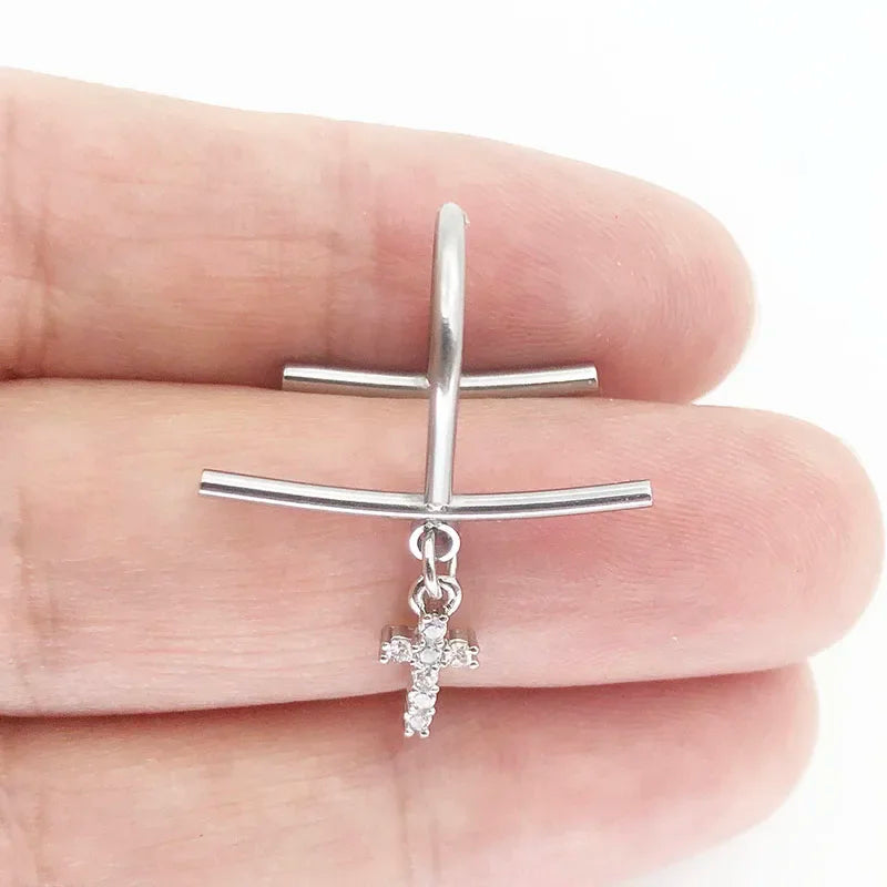 Stainless Steel Fake Lip Ring