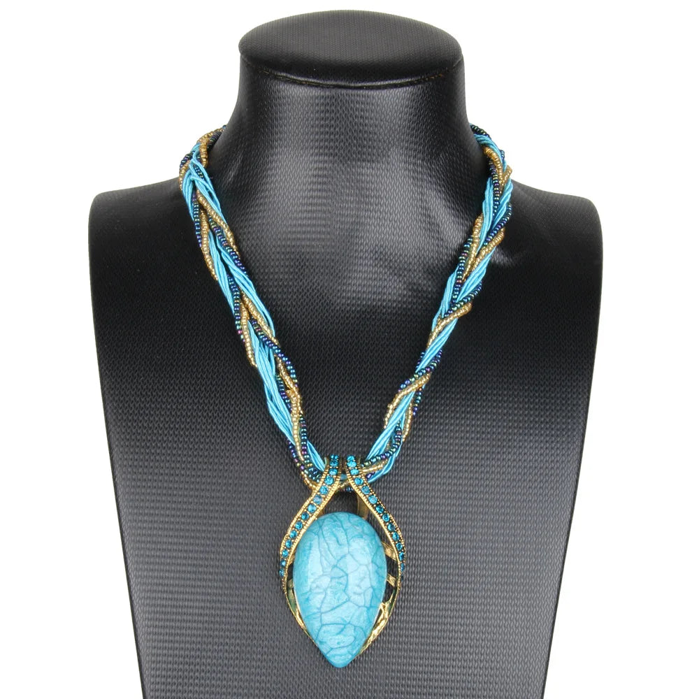 Crystal Teardrop Necklace