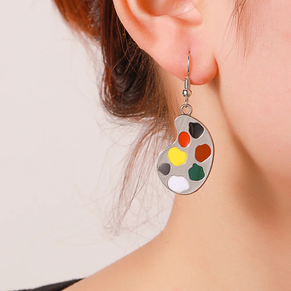 Artistic Brush Drop Earrings