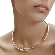 Elegant Nail-Shaped Necklace