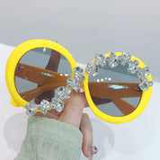 Crystal Round Sunglasses