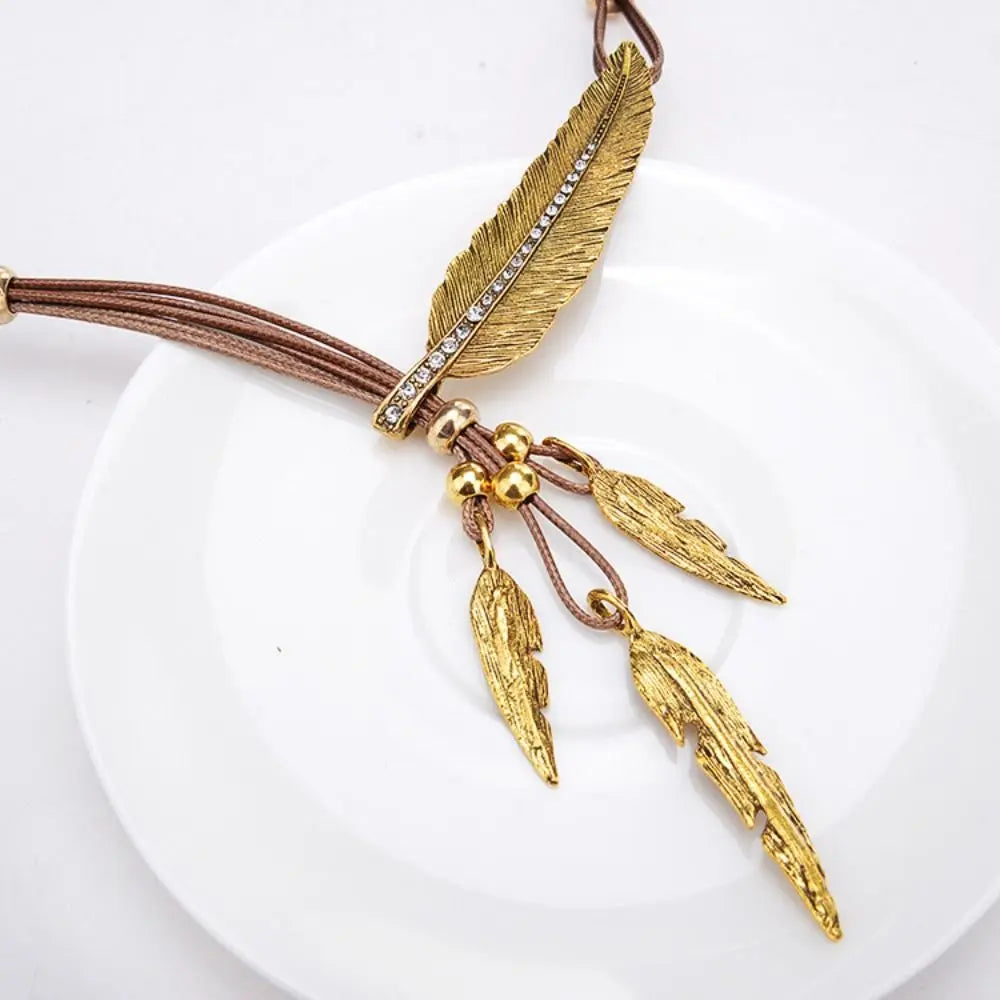 Georgina Bohemian Feather Necklace