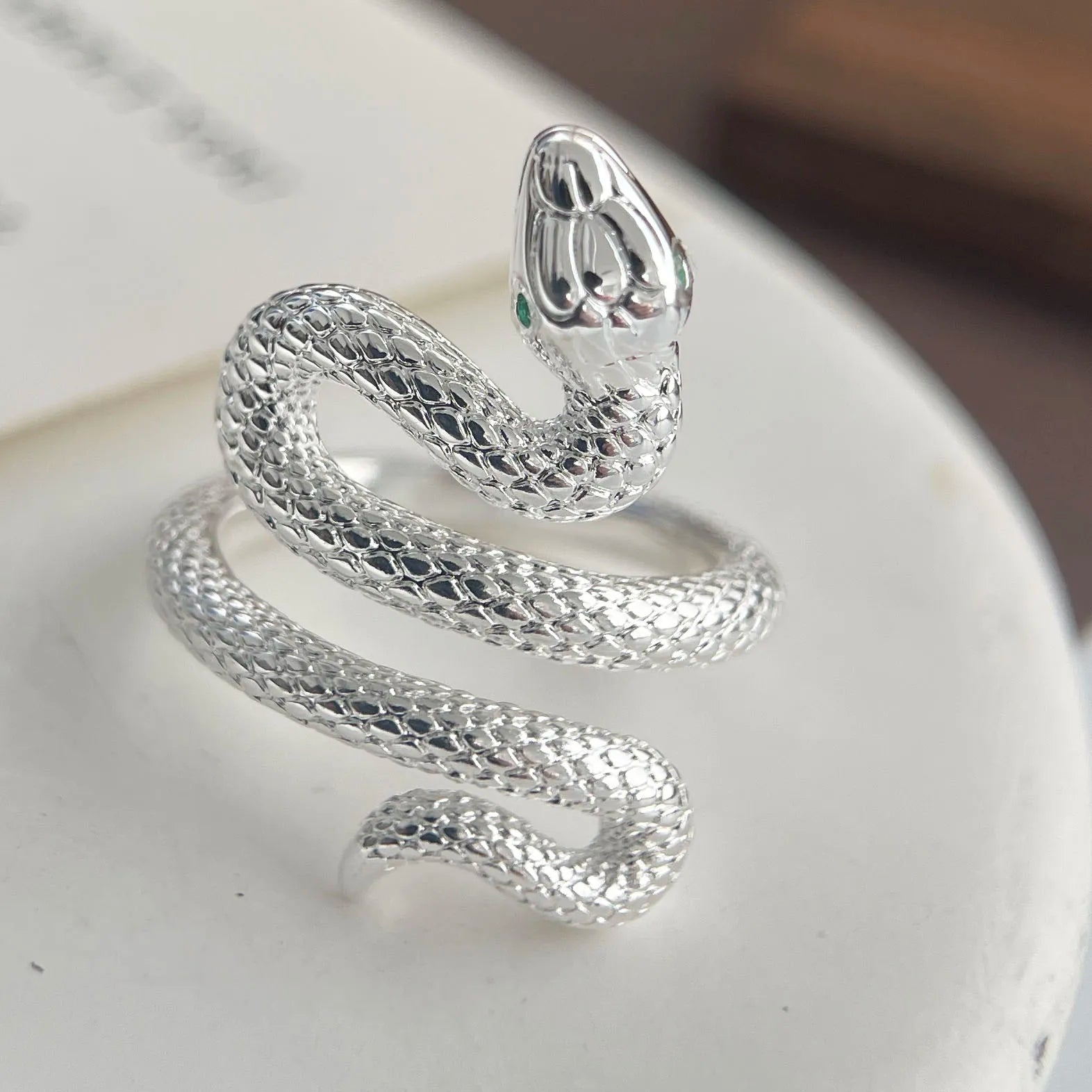 Georgina Sterling Silver 925 Snake Ring – Large Design