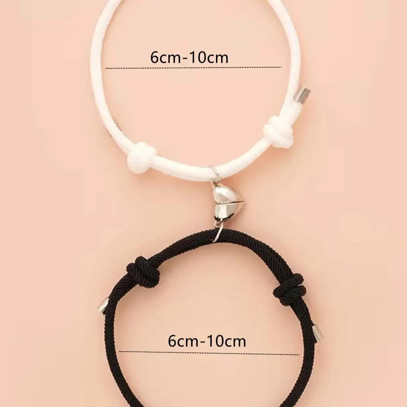 2-Piece Couple Charm Bracelet Set
