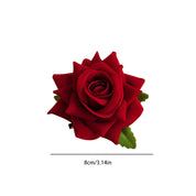 Silk Rose Hair Clip