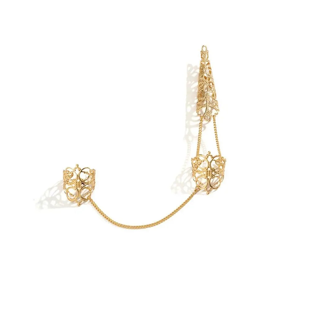New Open Finger Rings with Floral Design