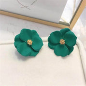 Double-Layer Floral Earrings