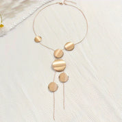 Long Geometric Tassel Pendant Necklace