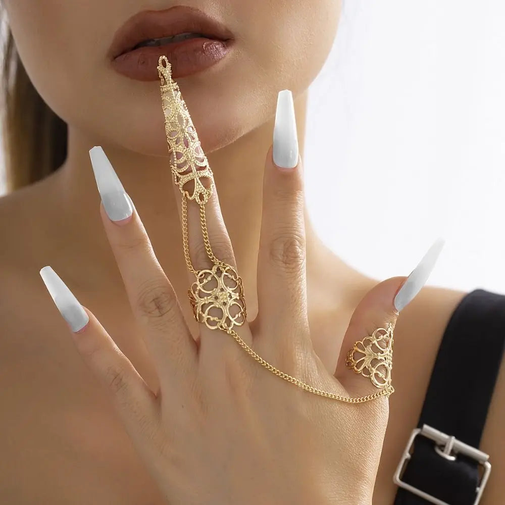 New Open Finger Rings with Floral Design