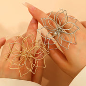 Multi-Layer Large Flower Statement Ring