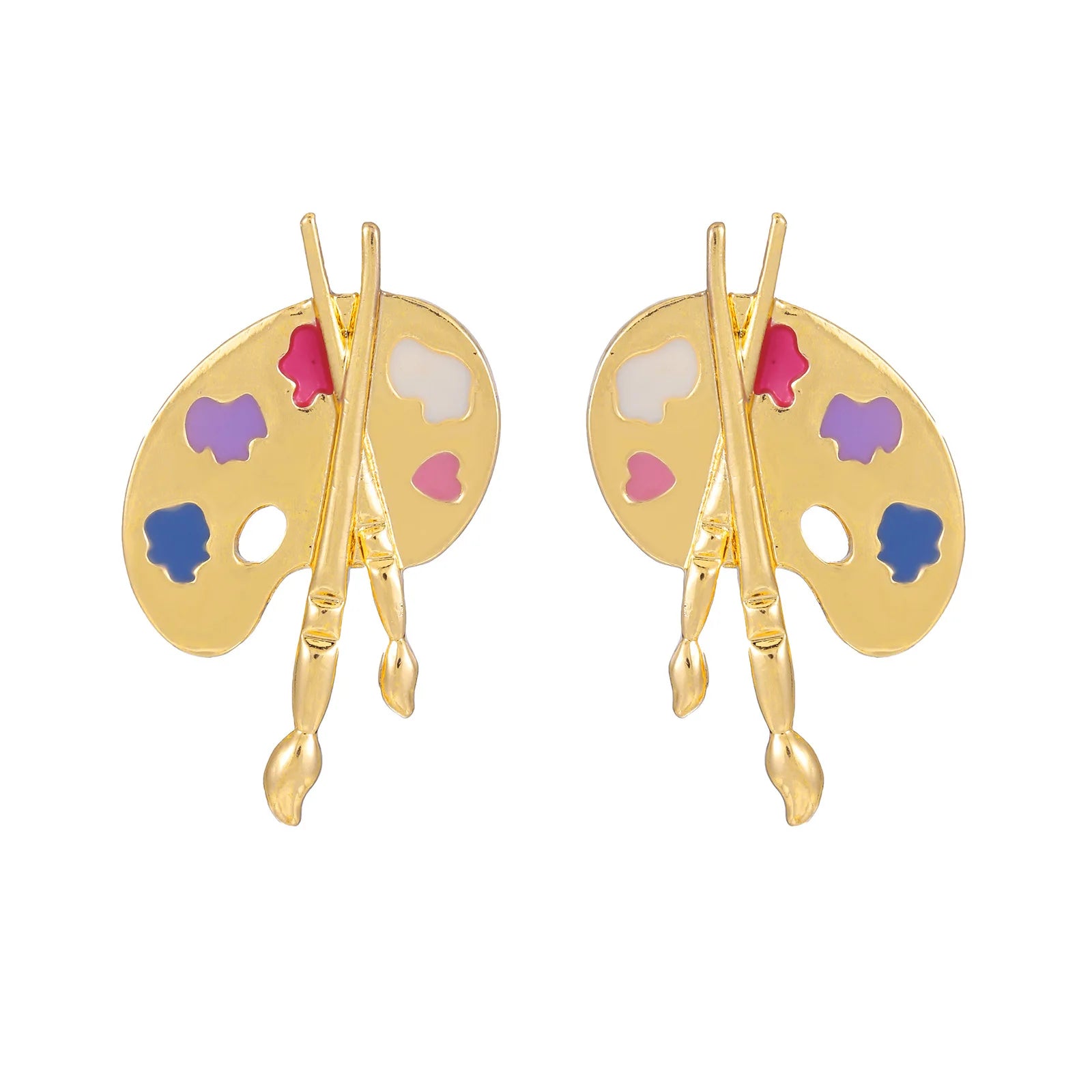 Artistic Brush Drop Earrings