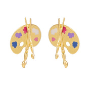 Artistic Brush Drop Earrings