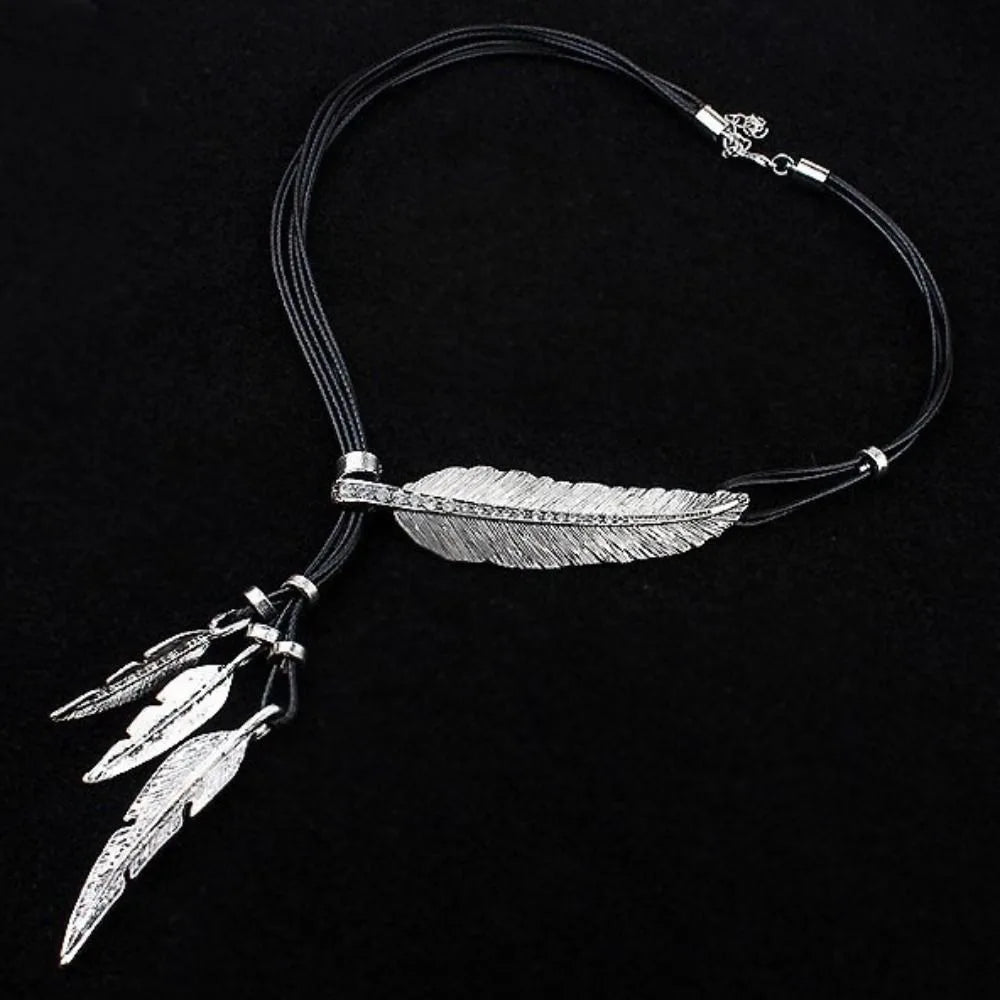 Georgina Bohemian Feather Necklace