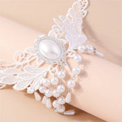 White Lace Choker Necklace