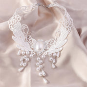 White Lace Choker Necklace