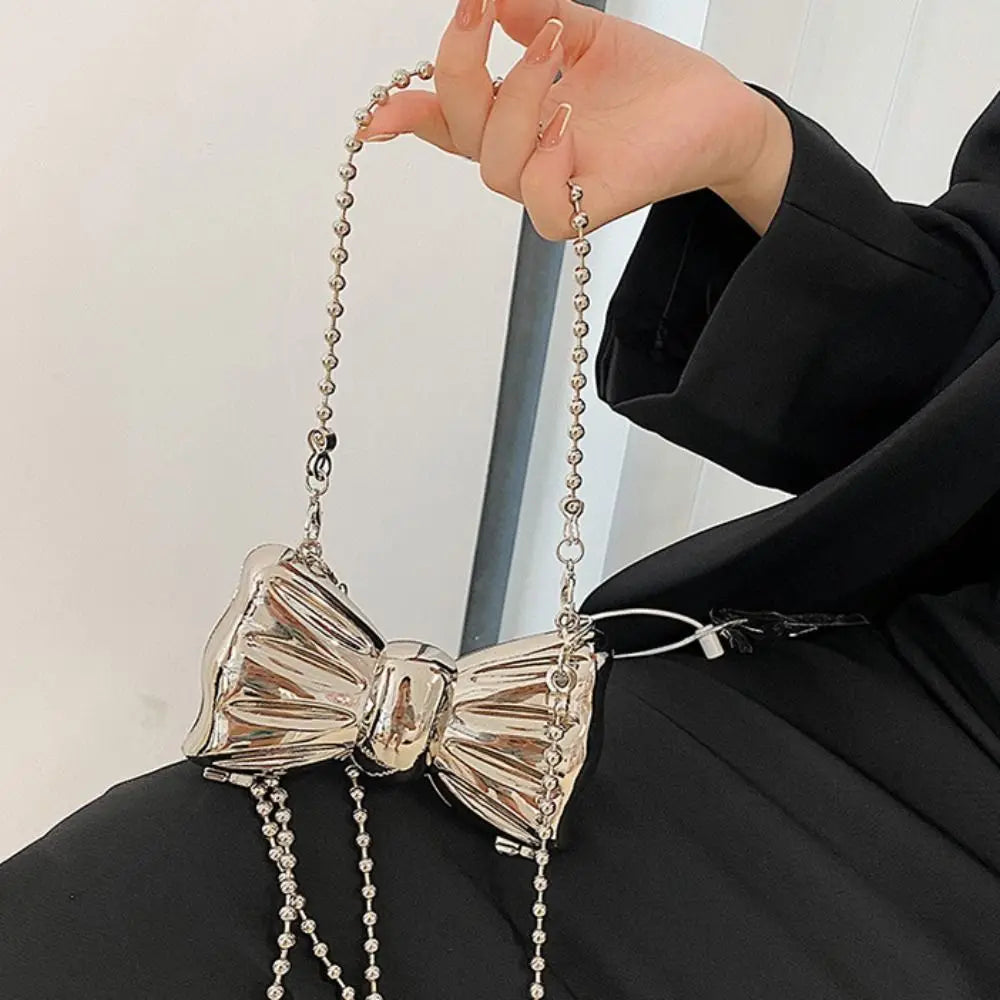 حقيبة كروس معدنية صغيرة على الطراز الكوري