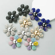 Colorful Floral Drop Earrings