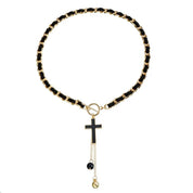 Trendy Black Heart-Shaped Pendant Necklace