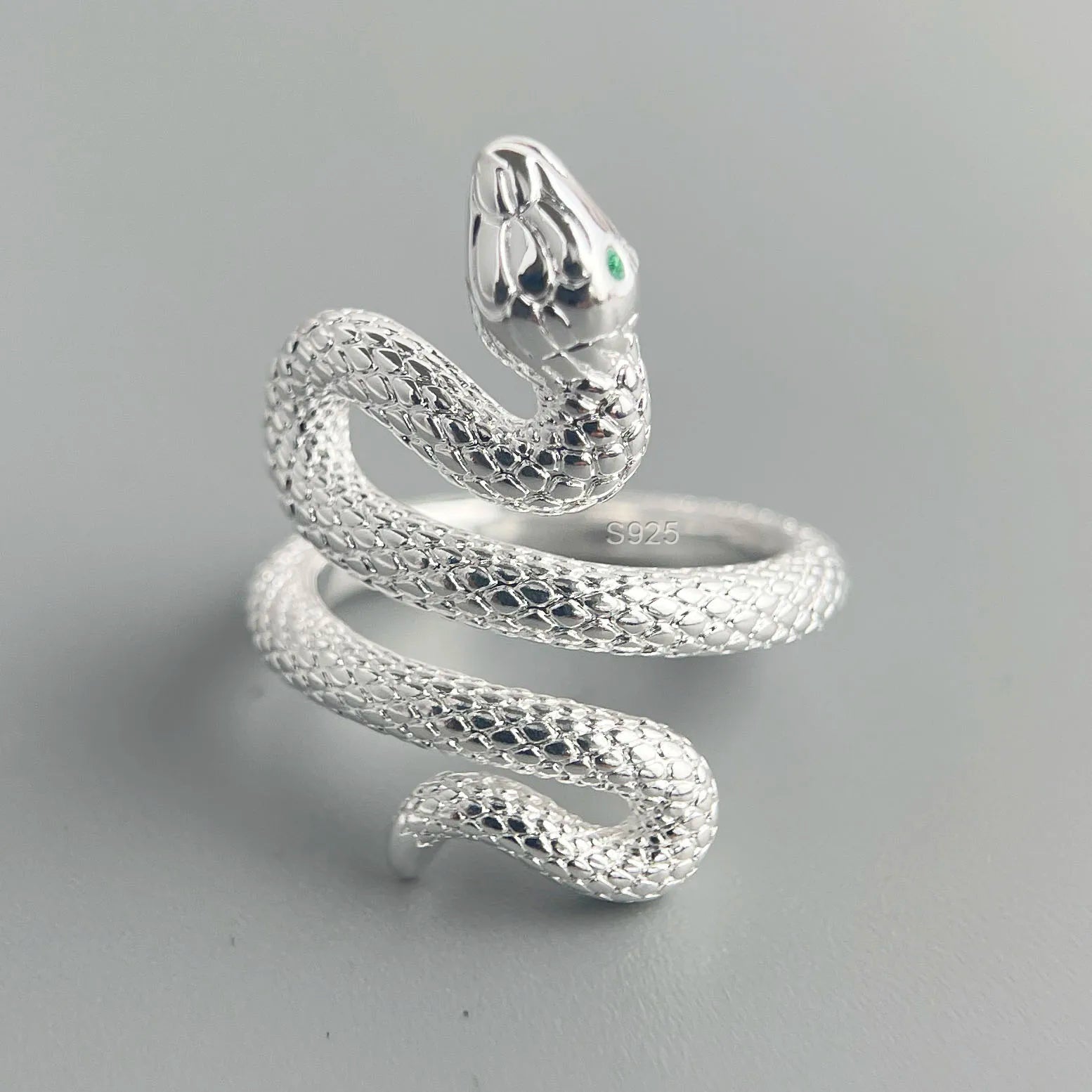 Georgina Sterling Silver 925 Snake Ring – Large Design