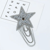 Beaded Heart Tassel Brooch