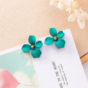 Double-Layer Floral Earrings
