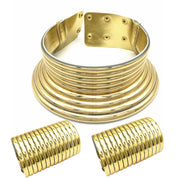 African-Style Necklace and Bracelet Set