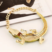 Elegant Crocodile Choker Necklace