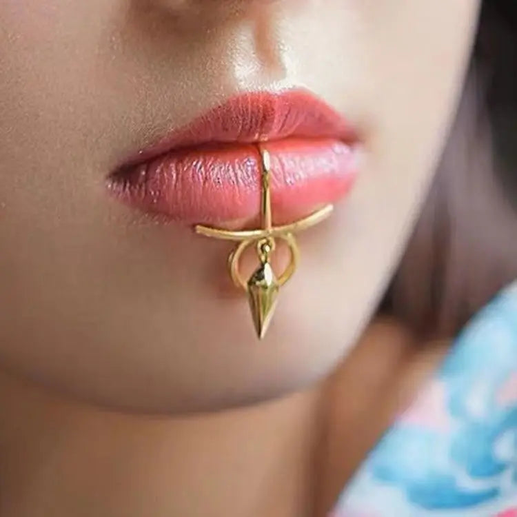Stainless Steel Fake Lip Ring