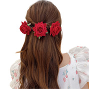 Silk Rose Hair Clip