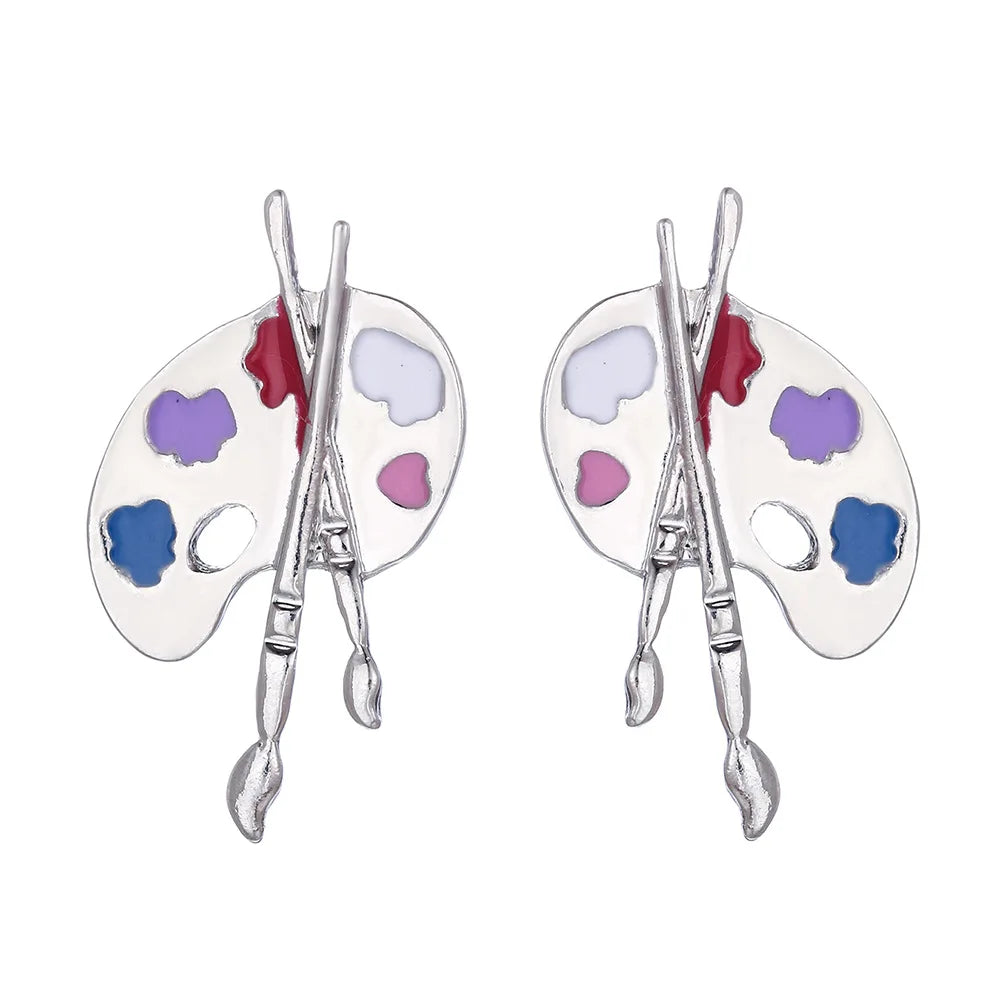 Artistic Brush Drop Earrings