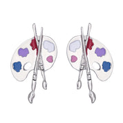 Artistic Brush Drop Earrings