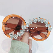 Crystal Round Sunglasses