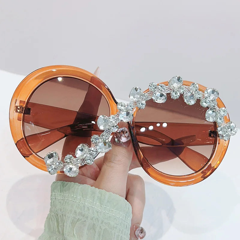 Crystal Round Sunglasses