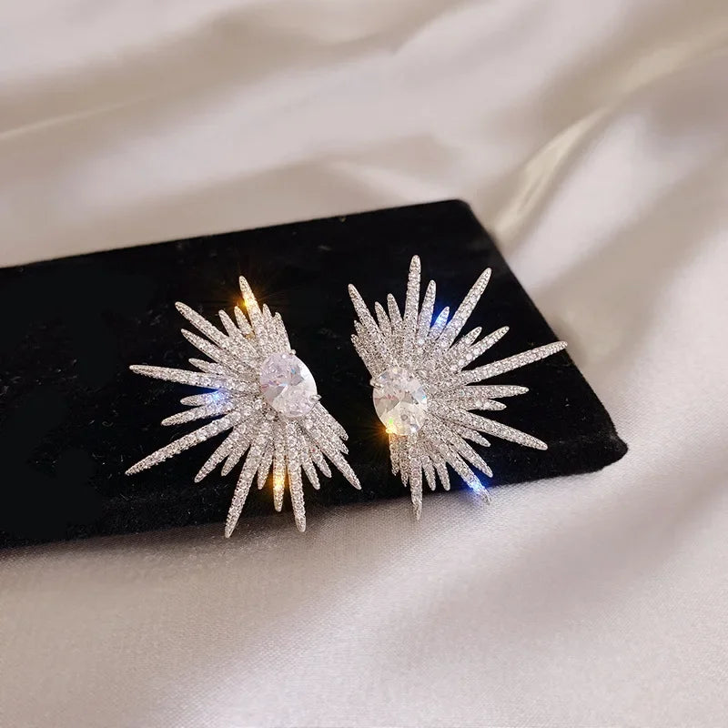 Luxury Zircon-Studded Earrings