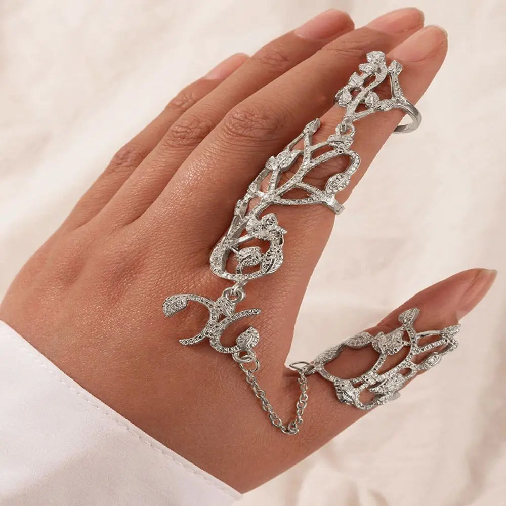 New Open Finger Rings with Floral Design