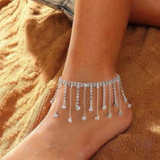 Georgina Rhinestone-Embellished Anklet Chain